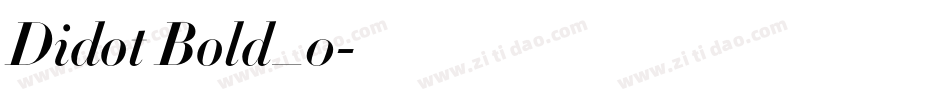 Didot Bold_0字体转换